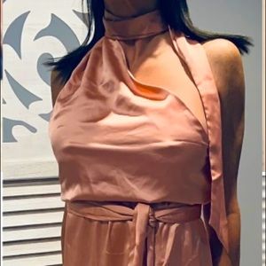 SaboSkirt- Australian designed.  Silk long dress with high slit